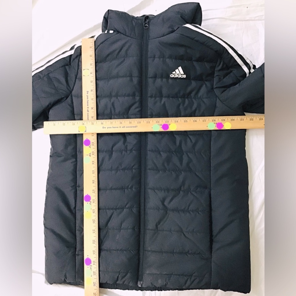 UNISEX Adidas Black Puffer Jacket - Picture 12 of 13